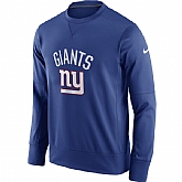 Men's New York Giants Nike Royal Sideline Circuit Performance Sweatshirt,baseball caps,new era cap wholesale,wholesale hats